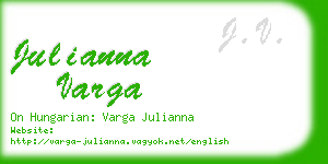 julianna varga business card